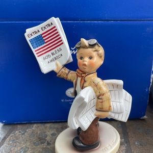 Goebel Hummel Extra We Stand Proud American Ltd Edition Signed 2001 5.5” 156127